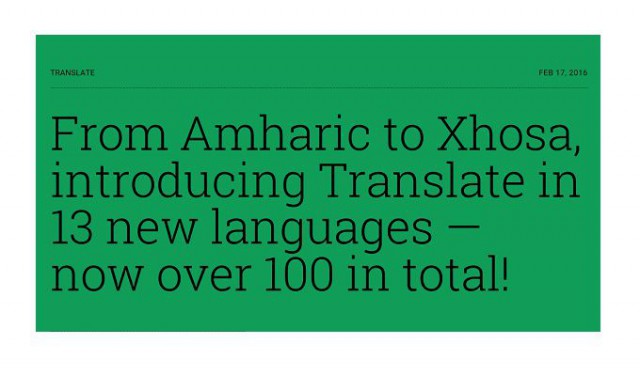 Google Translate Now Offers 103 Languages That Cover 99% of The Online Population