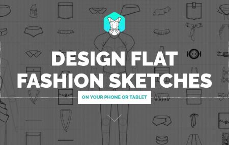 Fashion Design App Flat Sketches for phone and tablet